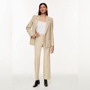 WILFRED • high-waist pants (size 0) beige — NWT